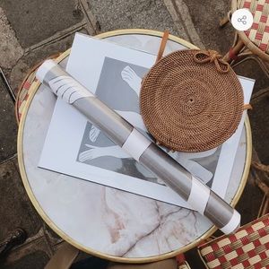 BEMBIEN Rose Rattan bag